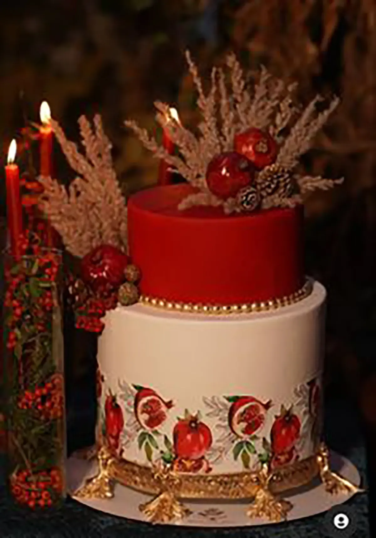کیک شب یلدای عروس