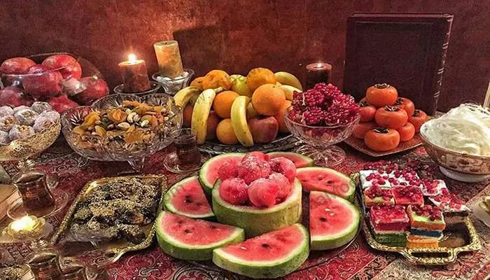 چیدمان میز یلدا