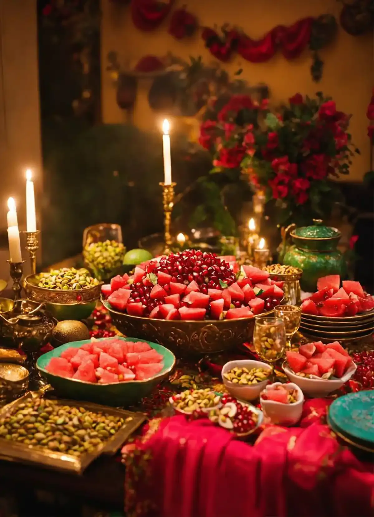 چیدمان میز یلدا
