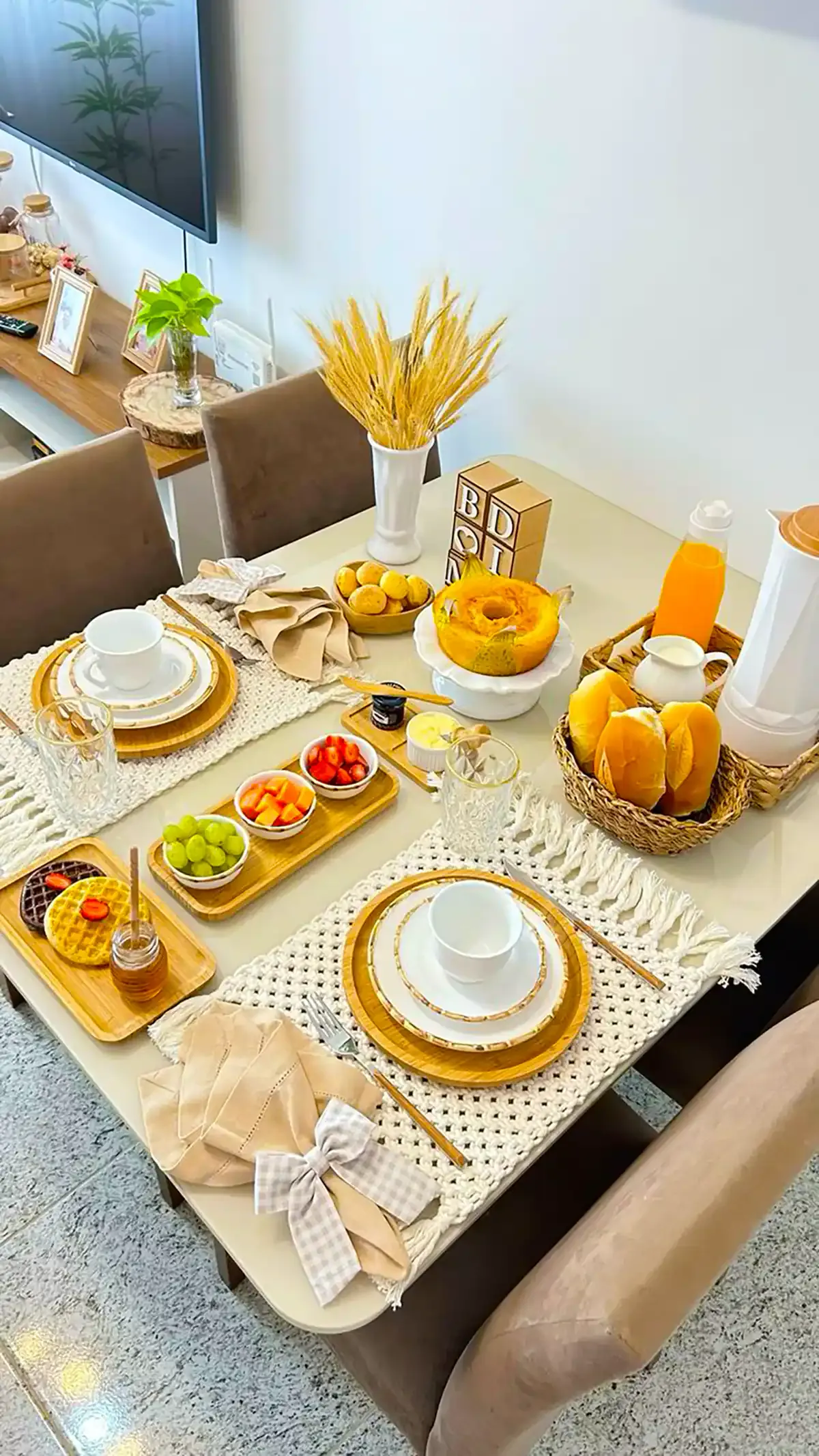 چیدمان میز