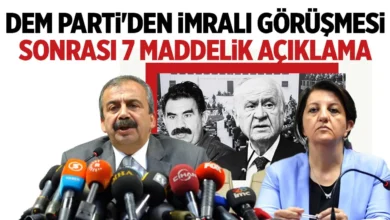 dem partiden imrali sonrasi aciklama