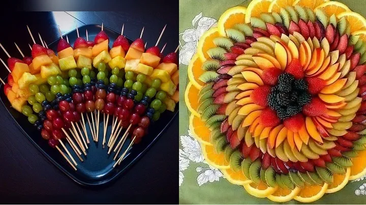 ایده‌ های تزیین هندوانه و میوه شب یلدا عکس