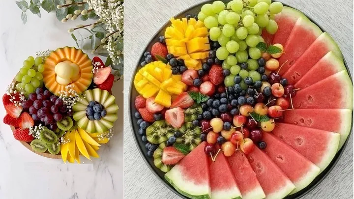 ایده‌ های تزیین هندوانه و میوه شب یلدا عکس9