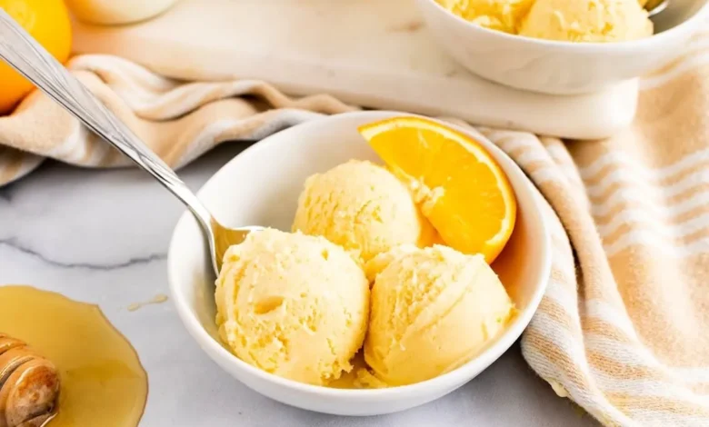 بستنی پرتقالی