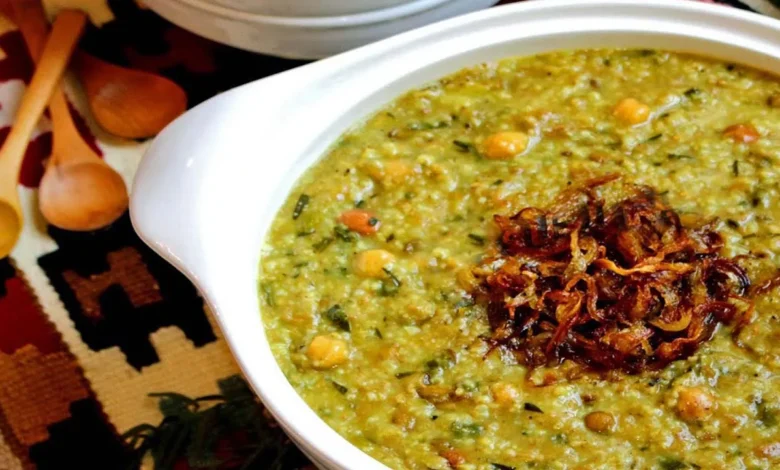 آش سبزی شیرازی