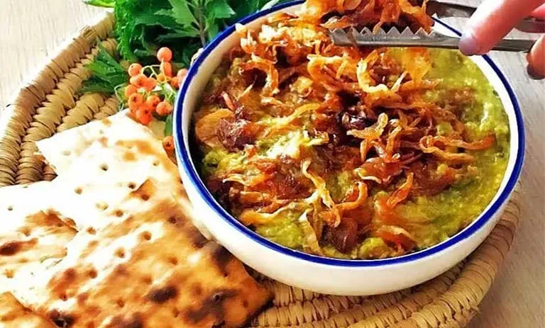آش سبزی شیرازی