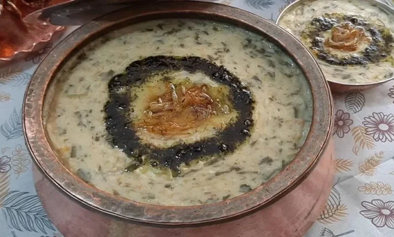 آش گندم شیر کرمانی