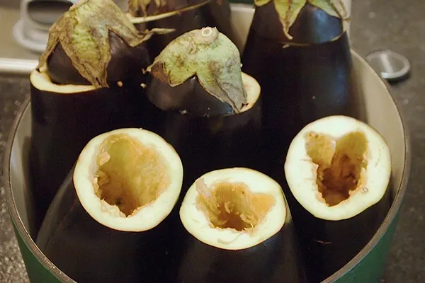 طرز تهیه دلمه بادمجان با رب انار1