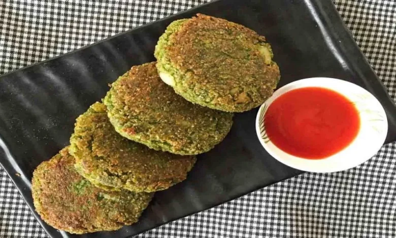 کتلت سیب زمینی و اسفناج