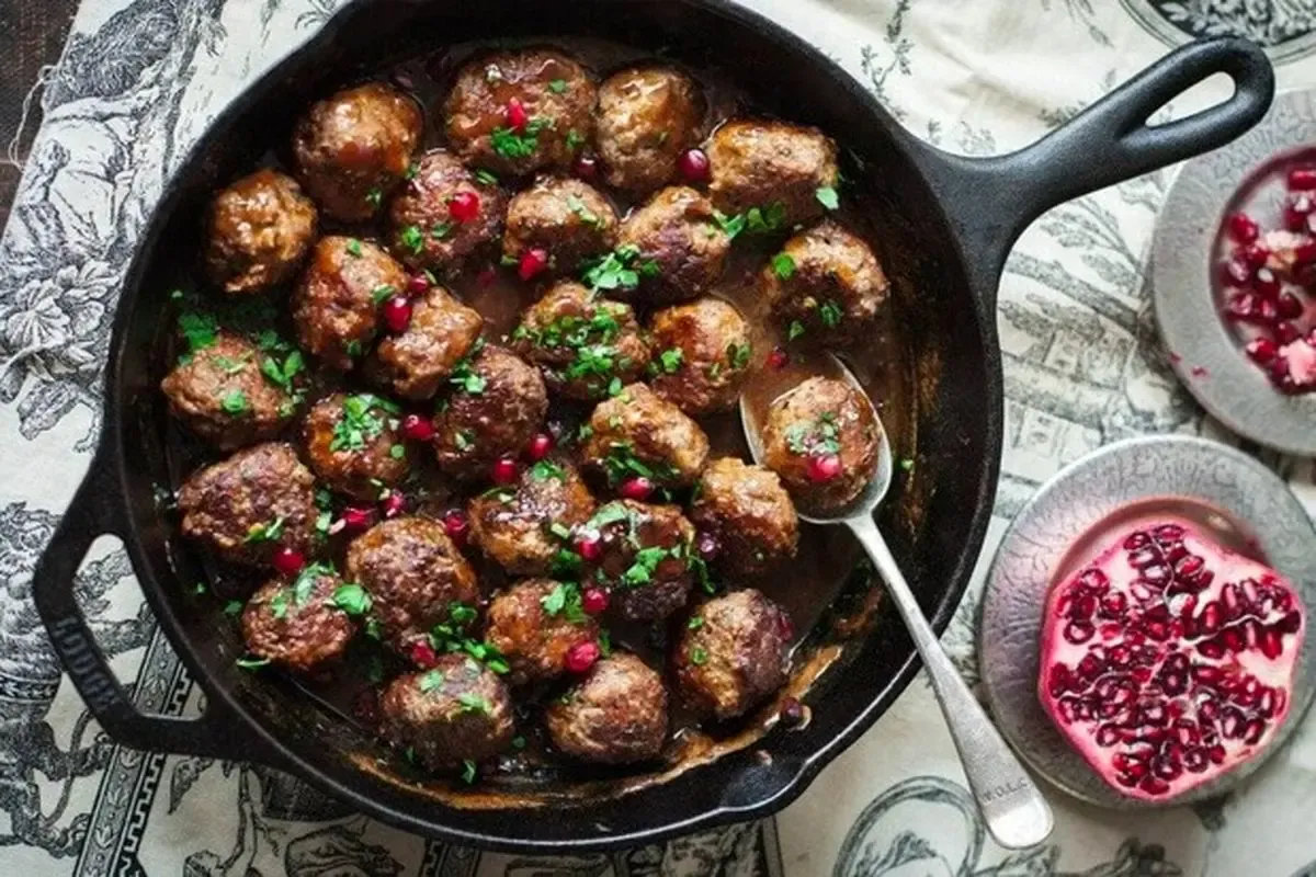 طرز تهیه کوفته انار و گردو