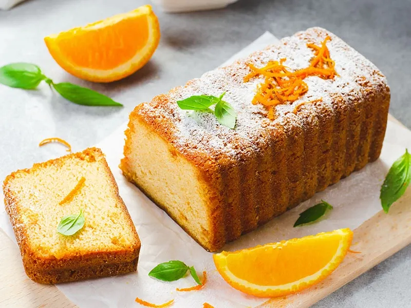 طرز تهیه کیک پرتقالی با ماست خانگی1