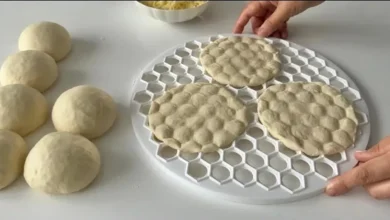 طرز پخت یک نان ترکیه‌ ای ساده