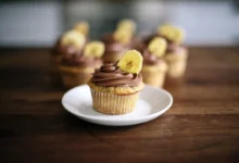 کاپ کیک موز و شکلات