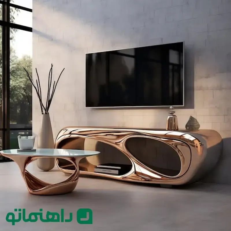 دکوری زیبا برای میز تلویزیون