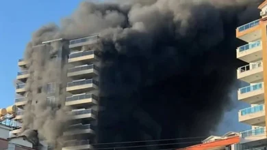 alanya otel yangin