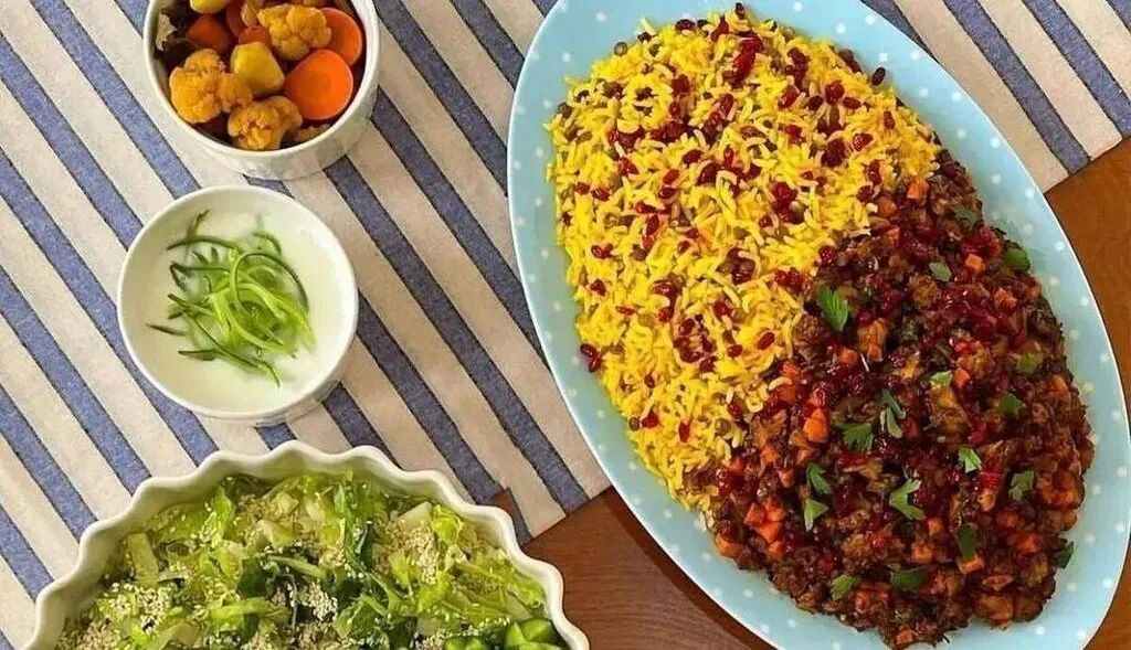 بادمجان پلو