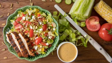 سالاد مرغ و سبزیجات