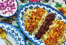 عدس پلو