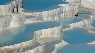 چشمه های زمین گرمایی در پاموکاله ترکیه فیلم