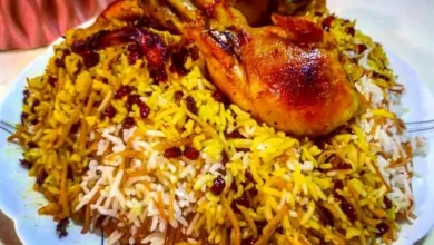 مرغ زعفرانی مجلسی