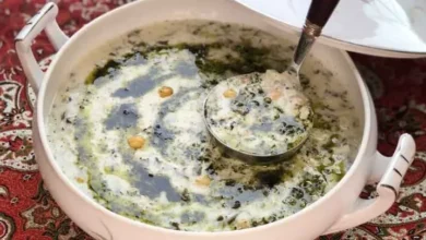 طرز تهیه آش جو دوغ خوشمزه و سنتی1