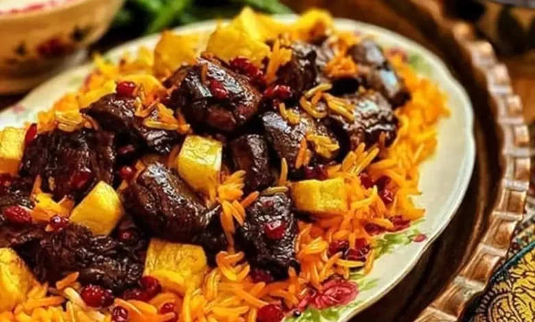 طرز تهیه پلو مرغ بهشهری