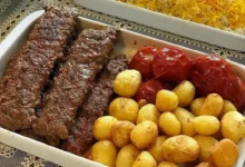 کباب تابه ای با سس انار و گردو