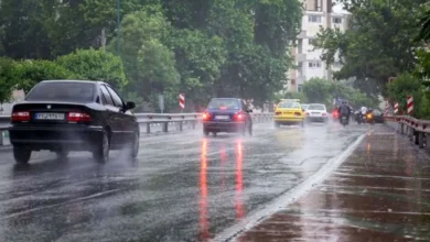باد و باران در راه تهران