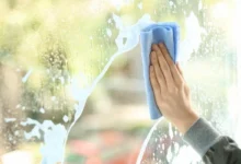 تمیز کردن شیشه
