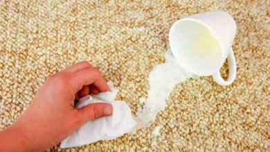 ترفند از بین بردن بوی شیر از روی فرش با کمی قهوه3