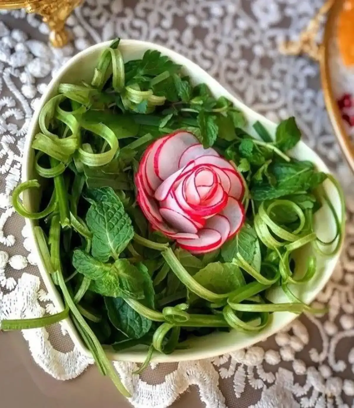 تزیین سبزی خوردن