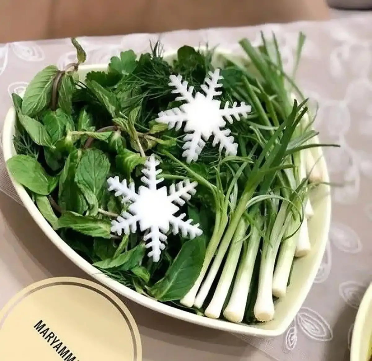 تزیین سبزی خوردن