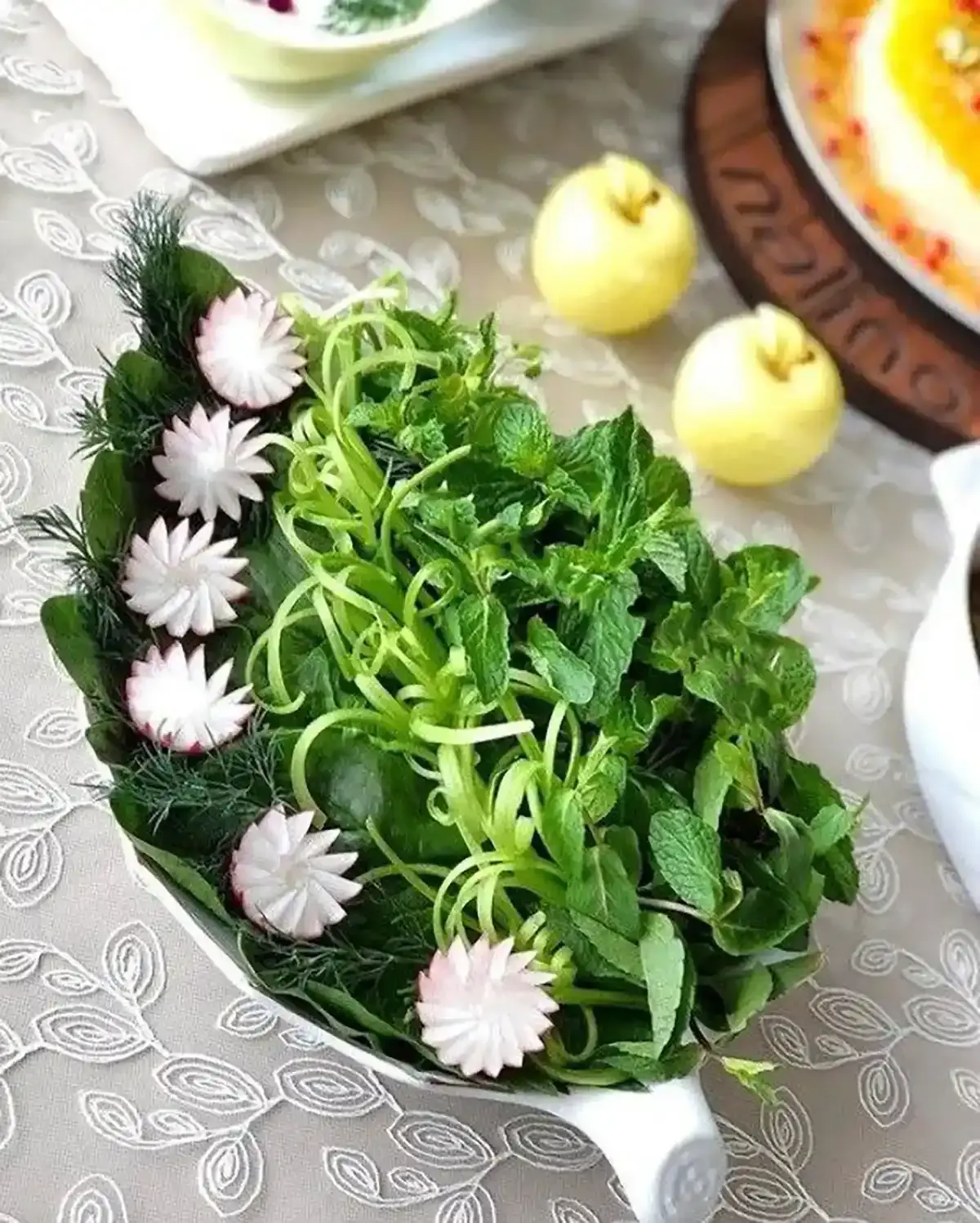 تزیین سبزی خوردن