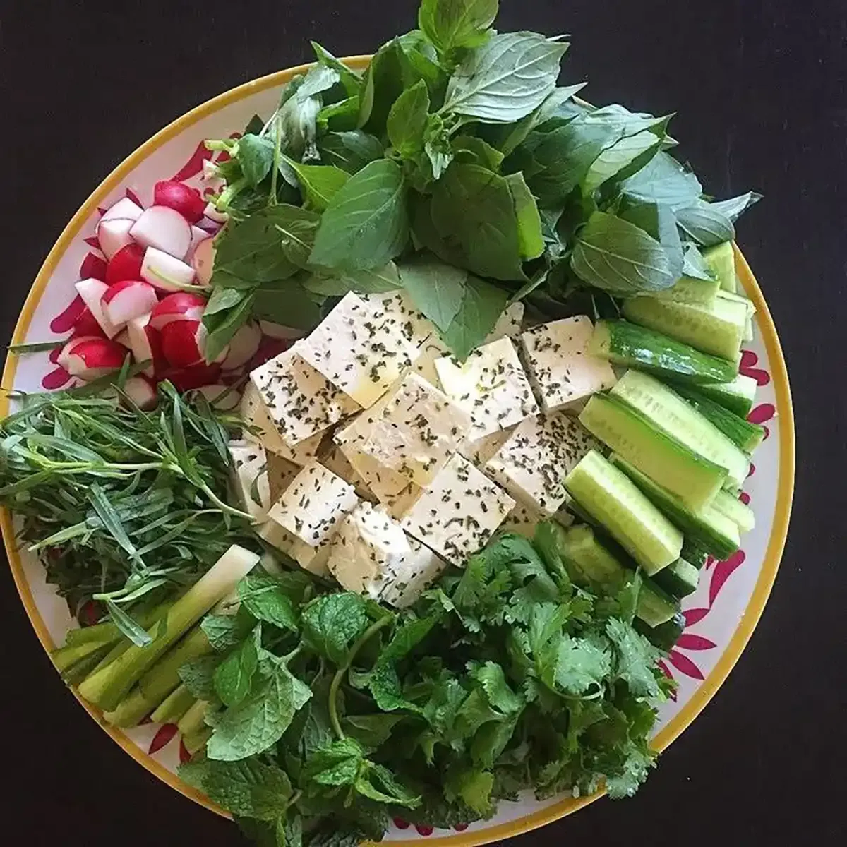 تزیین سبزی خوردن