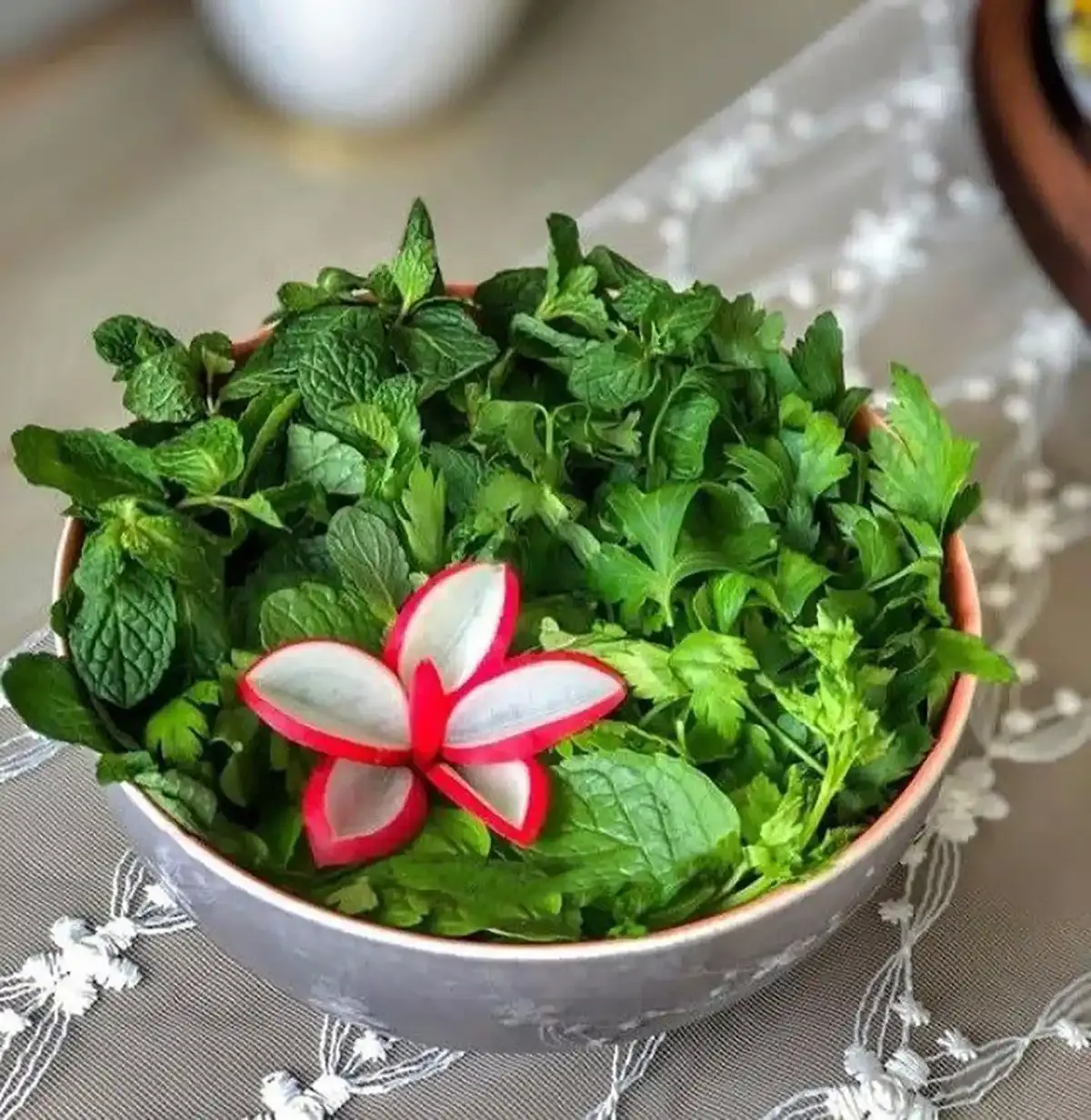 تزیین سبزی خوردن