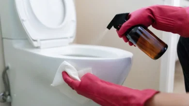 تمیز کردن سرویس بهداشتی