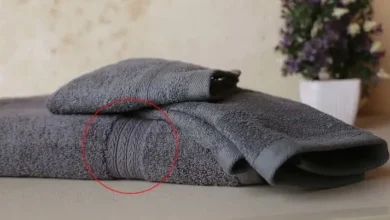 خط‌ های روی حوله‌