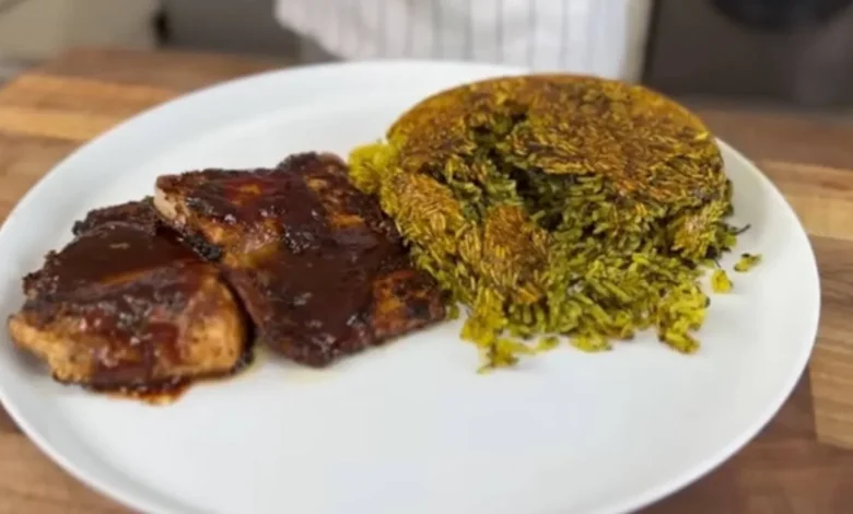 سبزی پلو با ماهی