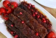 کباب تابه ای با سس انار و گردو