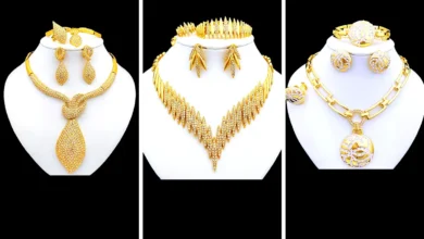 ۱۵ مدل سرویس طلا با طراحیهای خاص و چشمنواز(عکس) 16 سرویس طلا15