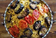 بادمجان پلو