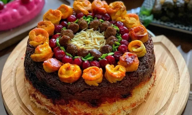 ته چین آلبالو