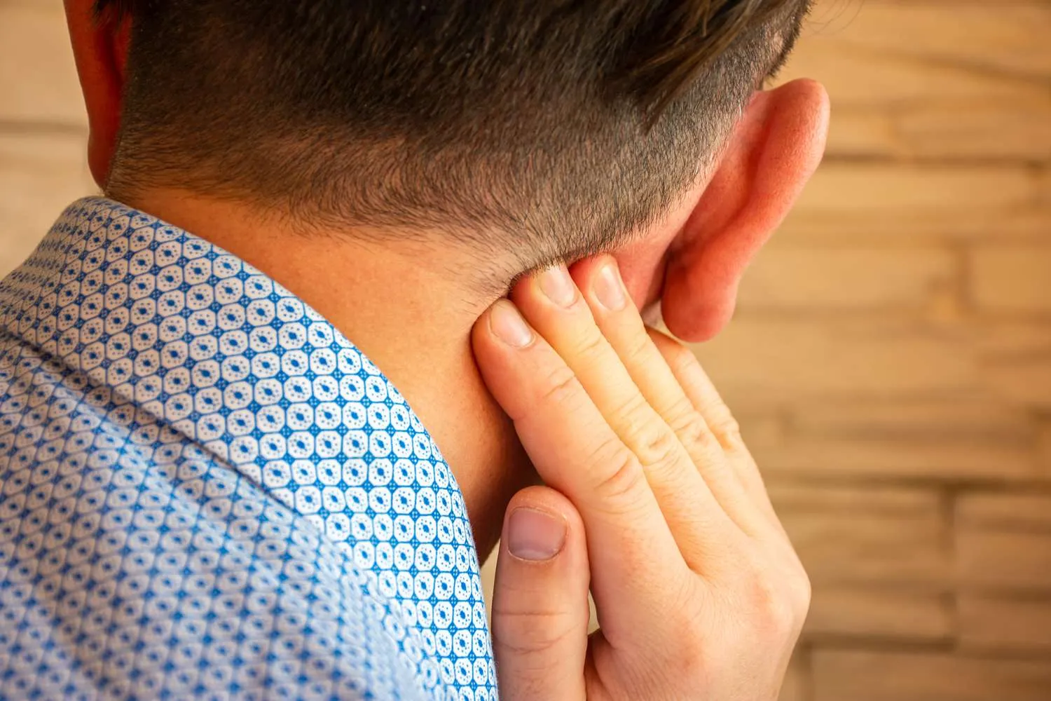 Behind the ear
