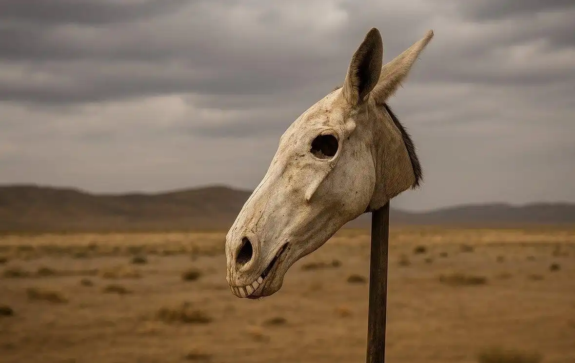 Donkey skull