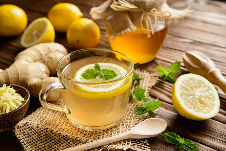 Ginger and lemon syrup