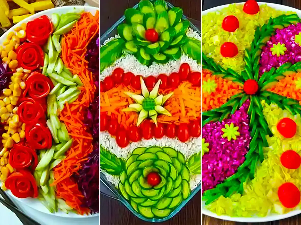 سالاد رو برای مهمونها اینجوری تزئین کن