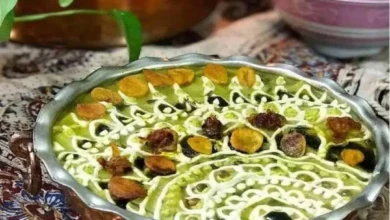 خورش باقلا سبز لبنانی