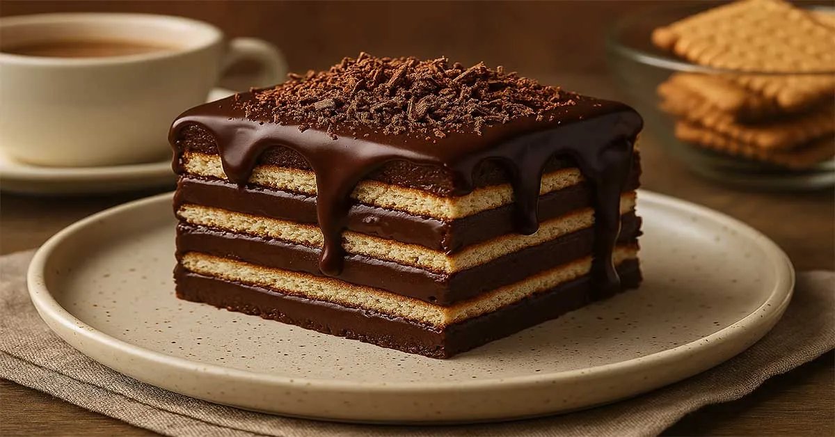 طرز تهیه دسر فندق و بیسکوییت