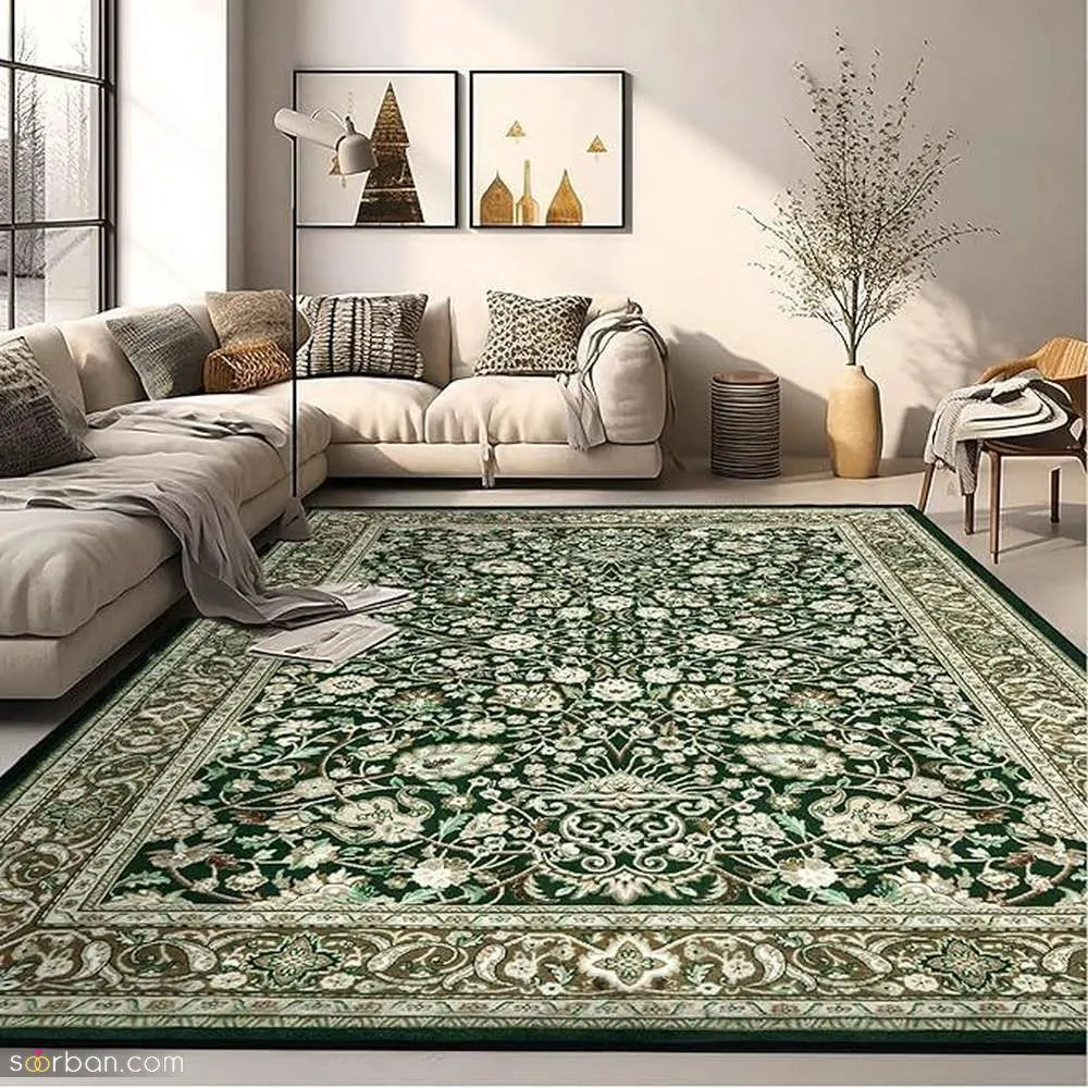 فرش سبز درباری