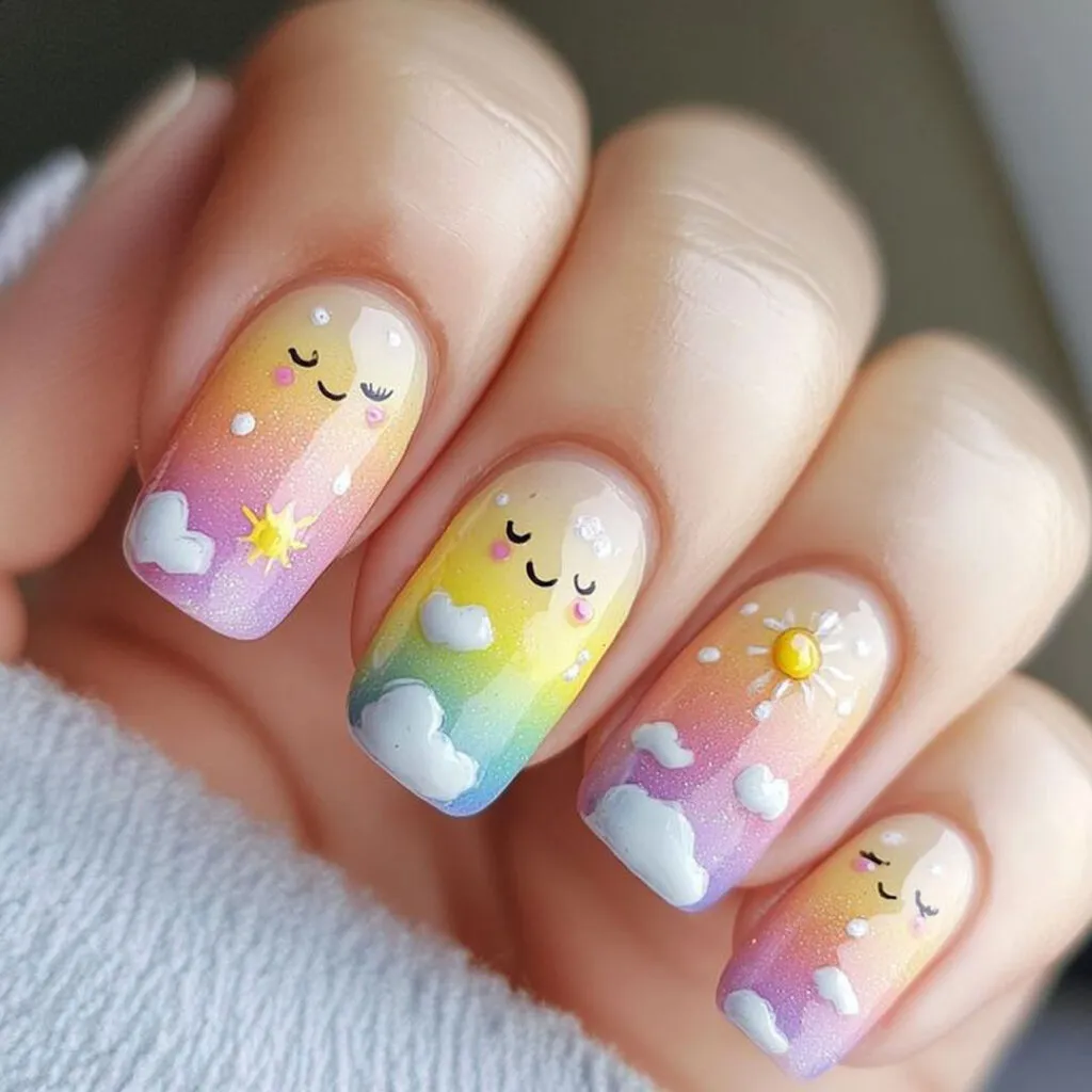 11 ایده طراحی ناخن کیوت برای تابستان(+عکس) 12 ناخن9